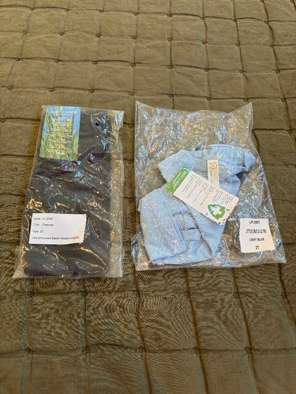 2-pc InsectShield permethrin toddler outfit, size 2T, NWT